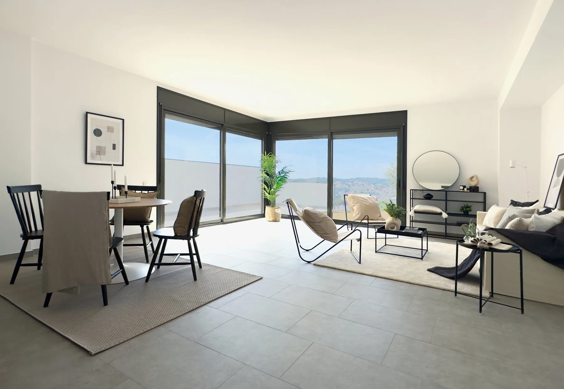 Abierto al paisaje — decoración de interiores sin obras